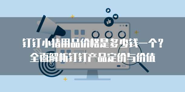 钉钉小猪用品价格是多少钱一个?全面解析钉钉产品定价与价值