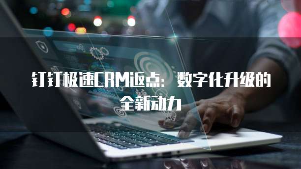 钉钉极速CRM返点：数字化升级的全新动力