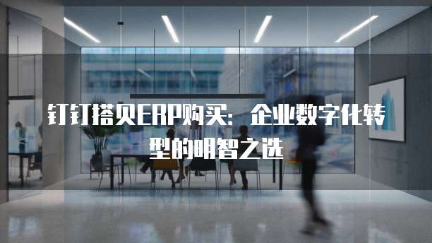钉钉搭贝ERP购买：企业数字化转型的明智之选