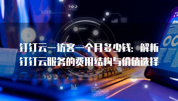 钉钉云一访客一个月多少钱:解析钉钉云服务的费用结构与价值选择