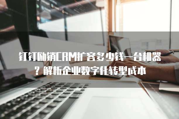 钉钉励销CRM扩容多少钱一台机器?解析企业数字化转型成本
