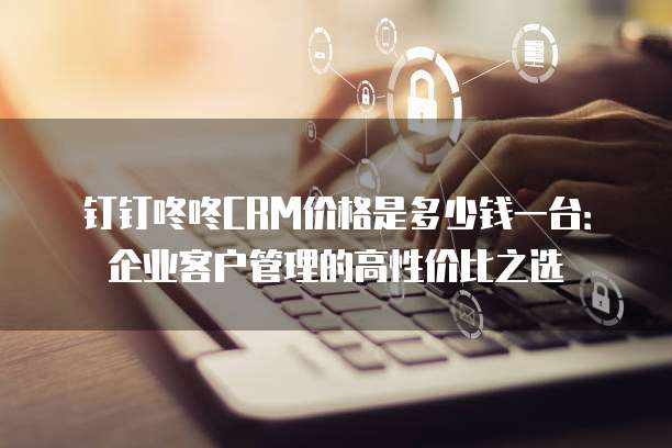 钉钉咚咚CRM价格是多少钱一台:企业客户管理的高性价比之选