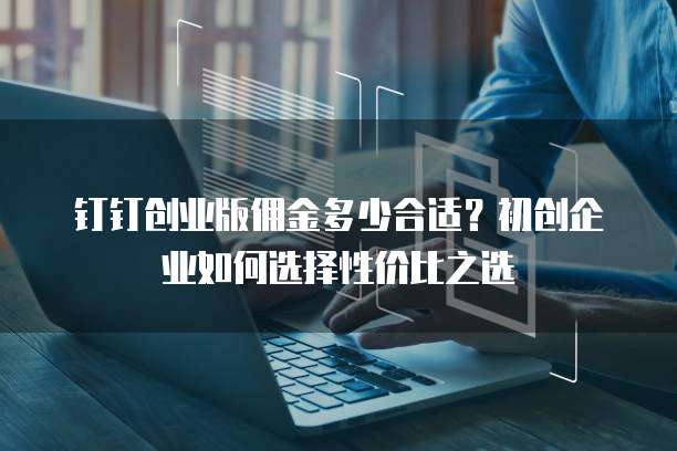 钉钉创业版佣金多少合适？初创企业如何选择性价比之选