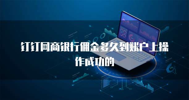 钉钉网商银行佣金多久到账户上操作成功的