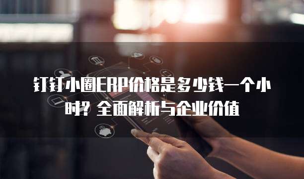 钉钉小圈ERP价格是多少钱一个小时?全面解析与企业价值