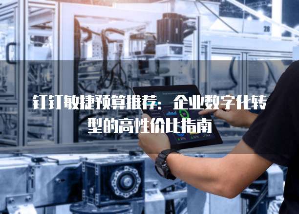 钉钉敏捷预算推荐:企业数字化转型的高性价比指南