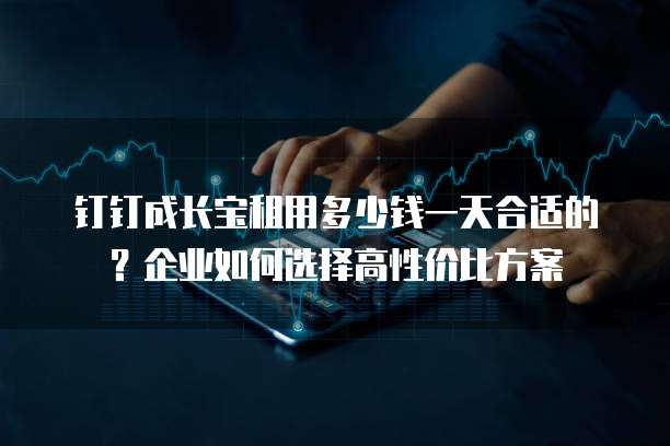 钉钉成长宝租用多少钱一天合适的？企业如何选择高性价比方案