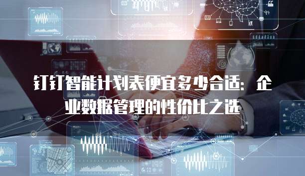 钉钉智能计划表便宜多少合适：企业数据管理的性价比之选