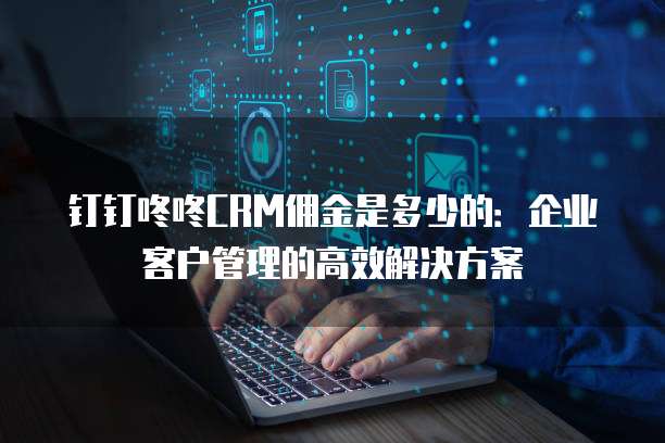 钉钉咚咚CRM佣金是多少的:企业客户管理的高效解决方案
