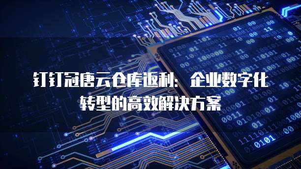 钉钉冠唐云仓库返利:企业数字化转型的高效解决方案
