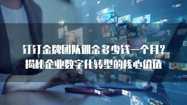 钉钉金牌团队佣金多少钱一个月?揭秘企业数字化转型的核心价值