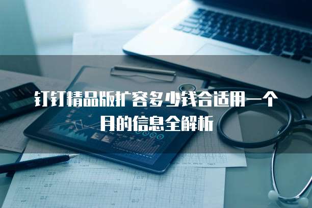 钉钉精品版扩容多少钱合适用一个月的信息全解析