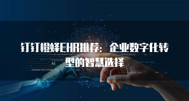 钉钉橙蜂EHR推荐：企业数字化转型的智慧选择