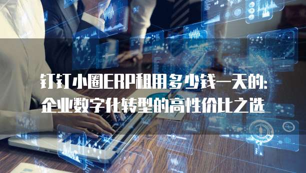 钉钉小圈ERP租用多少钱一天的:企业数字化转型的高性价比之选