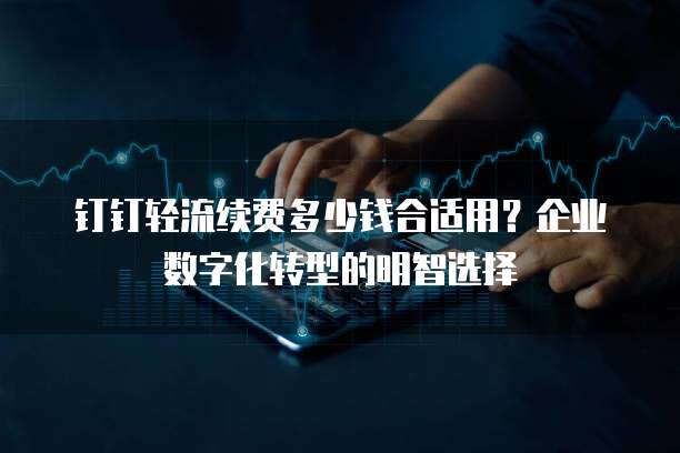 钉钉轻流续费多少钱合适用？企业数字化转型的明智选择