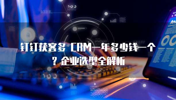 钉钉获客多 CRM一年多少钱一个?企业选型全解析