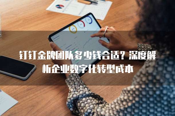 钉钉金牌团队多少钱合适?深度解析企业数字化转型成本