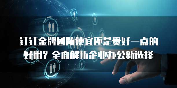 钉钉金牌团队便宜还是贵好一点的好用?全面解析企业办公新选择