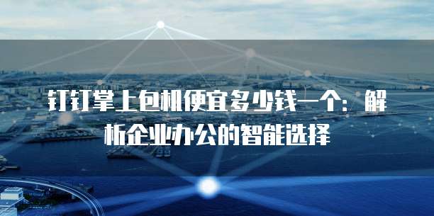 钉钉掌上包机便宜多少钱一个：解析企业办公的智能选择