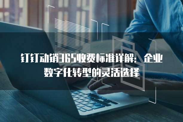 钉钉动销365收费标准详解:企业数字化转型的灵活选择
