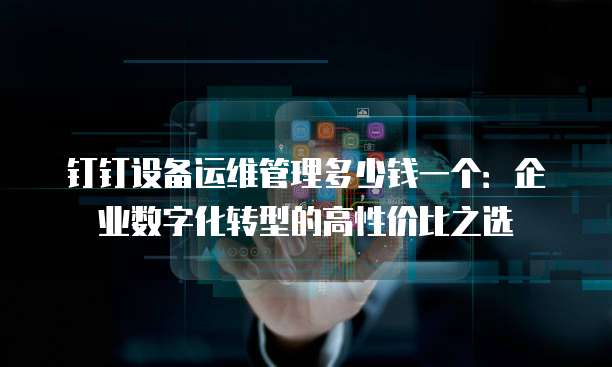 钉钉设备运维管理多少钱一个:企业数字化转型的高性价比之选
