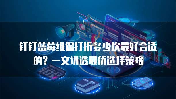 钉钉蓝莓维保打折多少次最好合适的?一文讲透最优选择策略