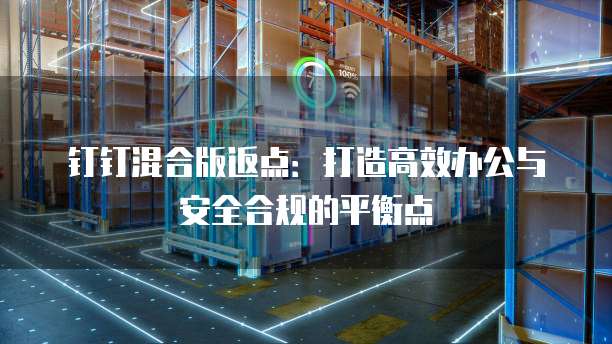 钉钉混合版返点:打造高效办公与安全合规的平衡点
