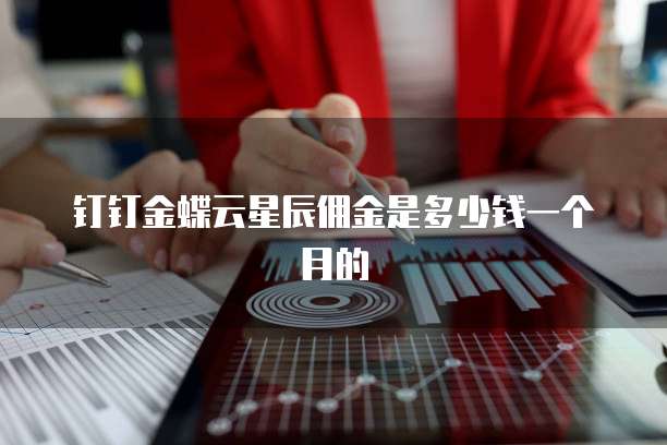 钉钉金蝶云星辰佣金是多少钱一个月的