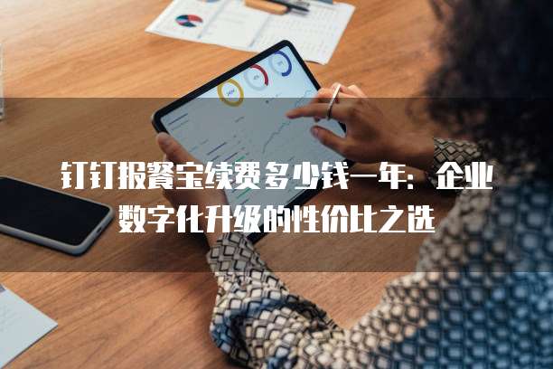 钉钉报餐宝续费多少钱一年:企业数字化升级的性价比之选
