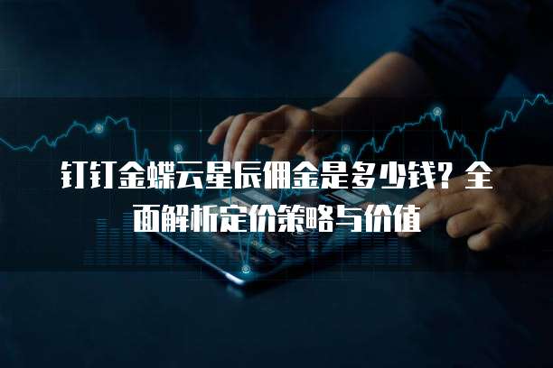 钉钉金蝶云星辰佣金是多少钱?全面解析定价策略与价值