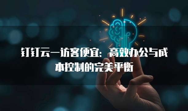 钉钉云一访客便宜:高效办公与成本控制的完美平衡