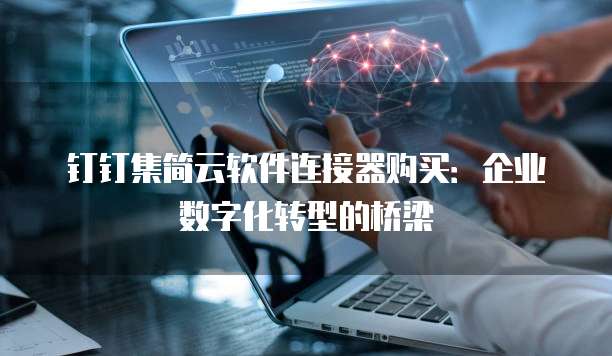 钉钉集简云软件连接器购买：企业数字化转型的桥梁
