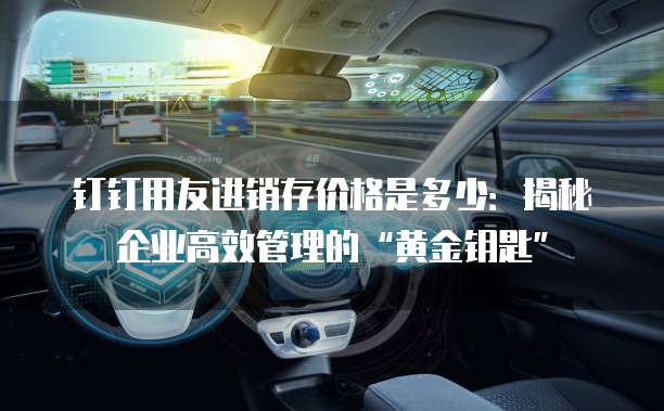 钉钉用友进销存价格是多少:揭秘企业高效管理的“黄金钥匙”