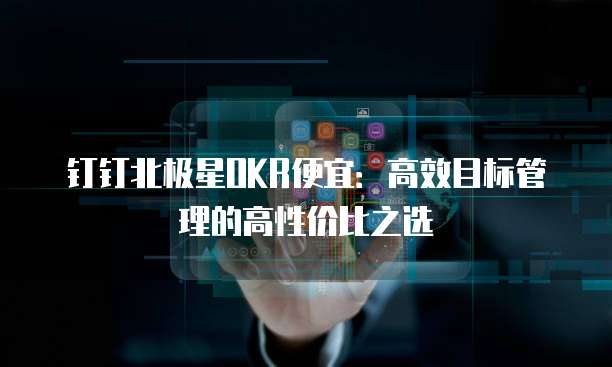 钉钉北极星OKR便宜：高效目标管理的高性价比之选