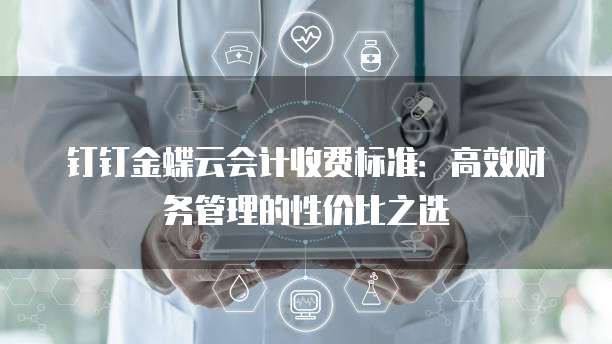 钉钉金蝶云会计收费标准:高效财务管理的性价比之选