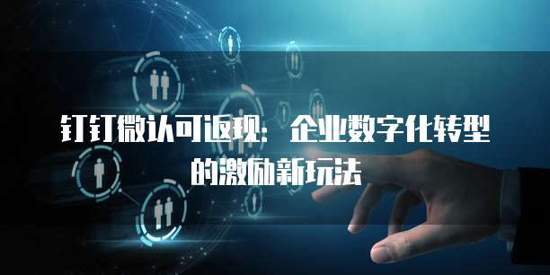 钉钉微认可返现:企业数字化转型的激励新玩法