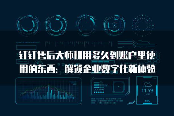 钉钉售后大师租用多久到账户里使用的东西:解锁企业数字化新体验