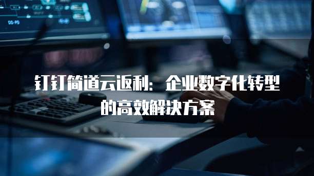 钉钉简道云返利:企业数字化转型的高效解决方案