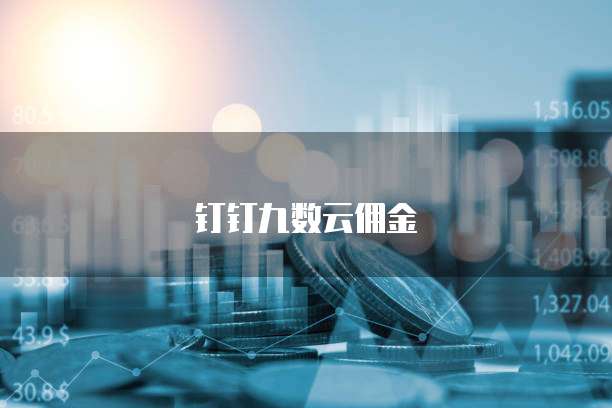 钉钉九数云佣金