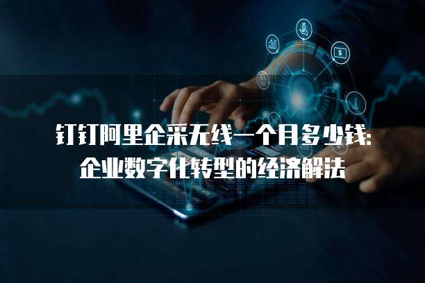 钉钉阿里企采无线一个月多少钱:企业数字化转型的经济解法