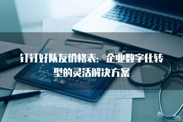 钉钉好队友价格表：企业数字化转型的灵活解决方案