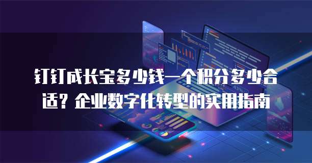 钉钉成长宝多少钱一个积分多少合适?企业数字化转型的实用指南