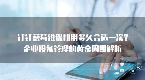 钉钉蓝莓维保租用多久合适一次？企业设备管理的黄金周期解析