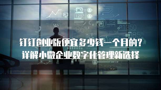 钉钉创业版便宜多少钱一个月的?详解小微企业数字化管理新选择