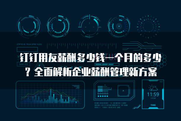 钉钉用友薪酬多少钱一个月的多少?全面解析企业薪酬管理新方案