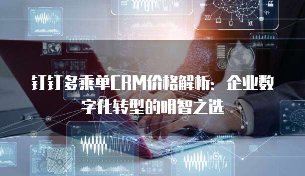 钉钉多乘单CRM价格解析:企业数字化转型的明智之选