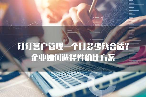 钉钉客户管理一个月多少钱合适？企业如何选择性价比方案