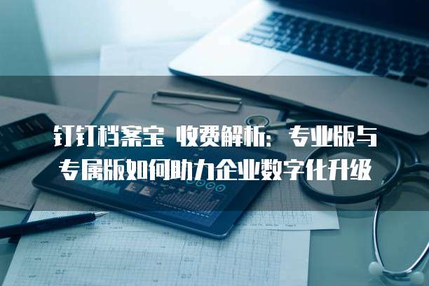 钉钉档案宝 收费解析：专业版与专属版如何助力企业数字化升级