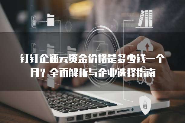 钉钉企速云资金价格是多少钱一个月?全面解析与企业选择指南