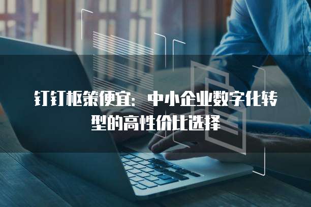 钉钉枢策便宜：中小企业数字化转型的高性价比选择